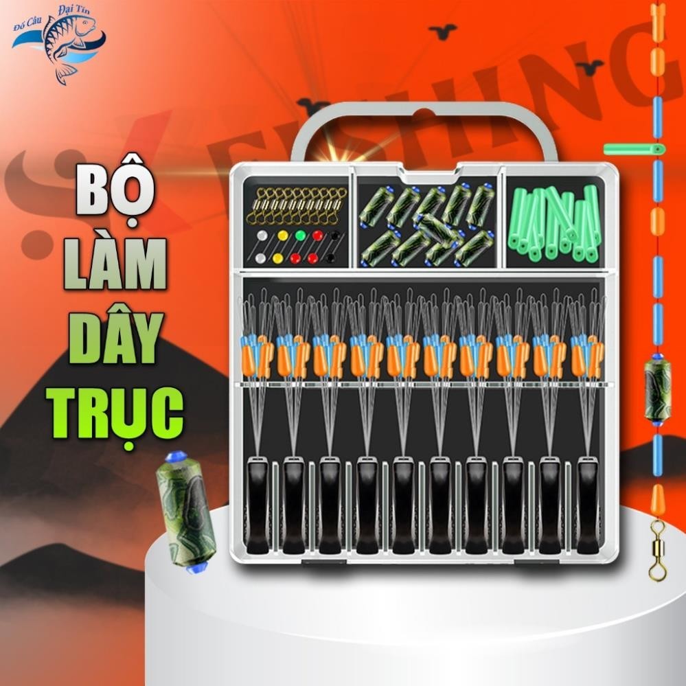 (Xa .Xa..kho) Hộp Phụ Kiện Làm Dây Trục Câu Đài SK FISHING Câu Cá Cao Cấp