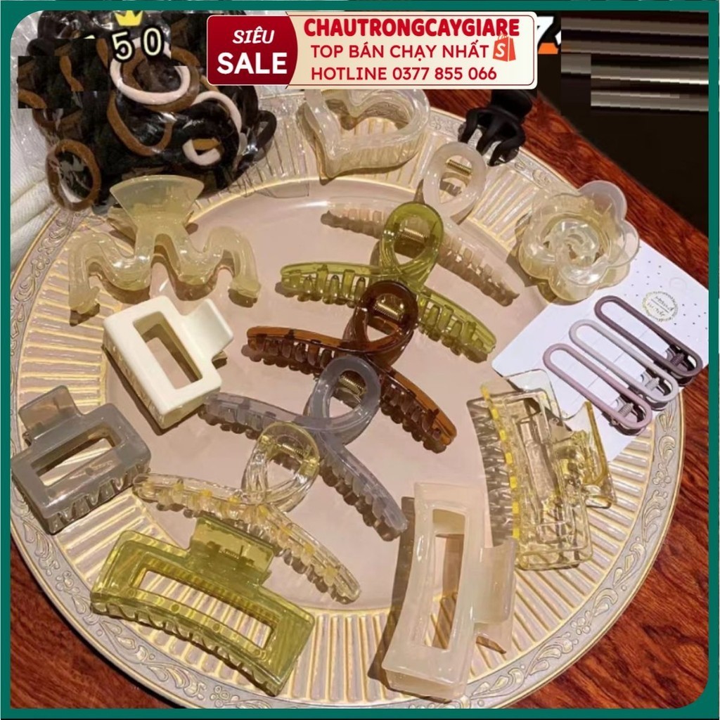 Set kẹp tóc 67 chi tiết, set 67chi tiết gồm 17 kẹp tóc và 50 chun buộc tóc, kẹp tóc hàn quốc