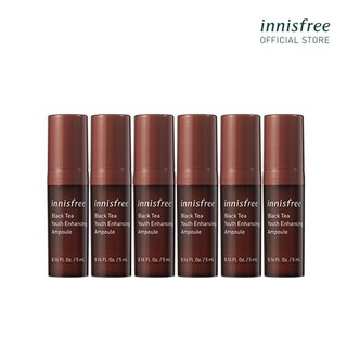 (Quà tặng) Bộ 6 tinh chất phục hồi da và chống lão hoá trà đen innisfree Black Tea Youth Enhancing Ampoule 5 mL