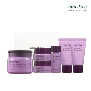 Bộ sản phẩm kem dưỡng ẩm chống lão hóa hoa lan tím Innisfree Jeju Orchid Enriched Cream Set