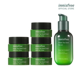 Bộ sản phẩm dưỡng và cân bằng ẩm da trà xanh Innisfree Green Tea Seed Set 4