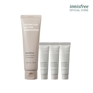 Bộ sản phẩm mặt nạ đất sét làm dịu lỗ chân lông Innisfree Volcanic Calming Pore Clay