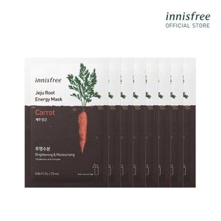 Bộ 8 mặt nạ giấy chăm sóc da từ rau củ innisfree Jeju Root Energy Mask 25ml/miếng