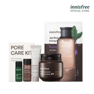 [Mã COSIF112 giảm 10% đơn 600K] Bộ sản phẩm chăm sóc và se khít lỗ chân lông innisfree Jeju Volcanic Pore 2X Set