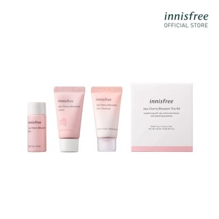 (Quà tặng không bán) Bộ kit dưỡng ẩm và sáng da hoa anh đào innisfree Jeju Cherry Blossom Trio Kit