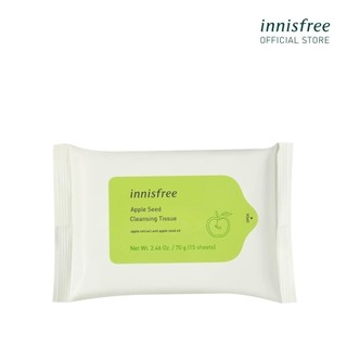 Khăn ướt tẩy trang innisfree Apple Seed Cleansing Tissue 15 tờ