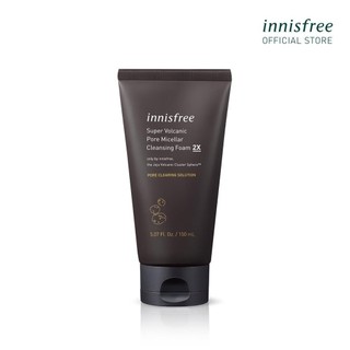 Sữa rửa mặt thu nhỏ lỗ chân lông innisfree Super Volcanic Pore Micellar Cleansing Foam 2X 150ml