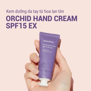 Kem dưỡng da tay hương hoa lan innisfree Orchid hand cream SPF15 PA+ EX 50ml