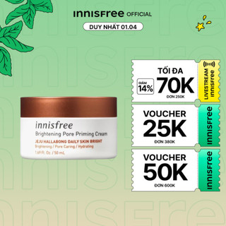 Kem dưỡng sáng da 3 trong 1 innisfree Brightening Pore Priming Cream 50ml