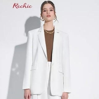 RECHIC Áo Blazer Madeline cổ vest có túi thời thượng xinh xắn phù hợp đi làm