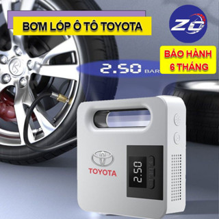 [Toyota]Bơm lốp xe ô tô 12V-5A cắm tẩu tự ngắt cao cấp, dùng điện trực tiếp trên xe qua đầu cắm tẩu