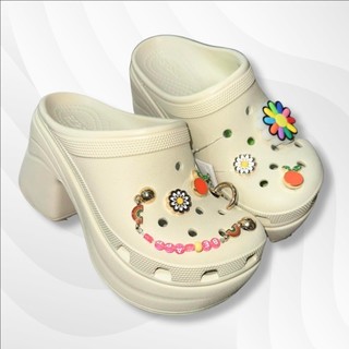 Sục cao gót dép crocs đế cao 9cm,sục thời trang dép cao gót cho nữ êm ái thoáng khí sang trọng