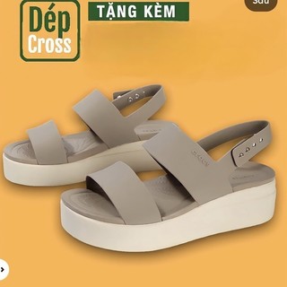 dép sandal Cross màu be bò YOZ123 size 35 36 37 38 39 40