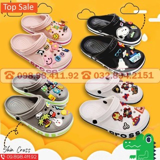 Giày dép Cross đế bánh mì baya nhiều màu lựa chọn DEPCRYHJK1 tặng thêm 12 sticker cross