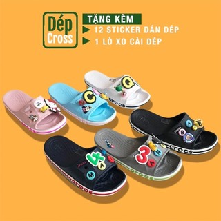 dép lê Cross tổng hợp các màu bán chạy MAILEBADE tặng thêm 12 sticker cross