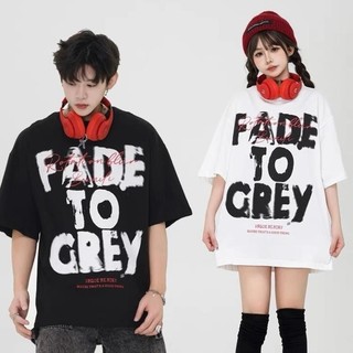 Áo phông cổ tròn FADE Nam Nữ Unisex chữ in - áo thun tay lỡ form rộng OVERSIZE co giãn thoáng mát TA