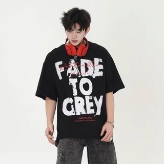 Áo phông cổ tròn FADE Nam Nữ Unisex chữ in - áo thun tay lỡ form rộng OVERSIZE co giãn thoáng mát HT