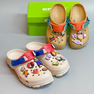 Dép cross terrain clog sục bít đầu quai to, dép bánh mì sục crocs thời trang êm ái chống trơn trượt