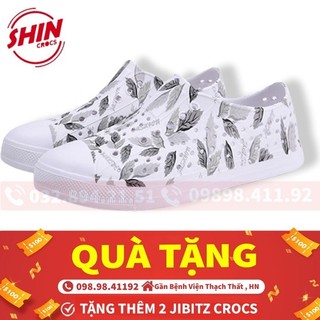 giày native💖FREESHIP💖giày native họa tiết lông vũ SHINNATIVE07 tặng thêm 2 jibitz native