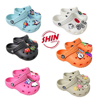 dép classic cross nhí nhiều  mầu Shin croscs💖FREESHIP💖 cho bé  trai và bé gái SHIN7888u tặng 6 sicker