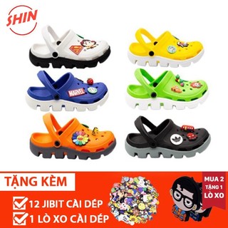 Dép Cross Duet 2 Màu Sục Bít Đầu Khủng Long, Dép Bánh Mì Sục Cross Thoáng Khí Chống Trơn Trượt Êm Ái [ DUET ]