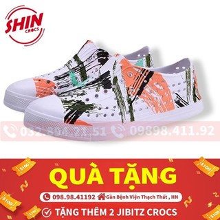 giày native cho bé💖FREESHIP💖giày native cho bé họa tiết vảy sơn SHINNATIVESON tặng thêm 2 jibtiz native