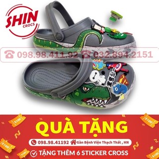 dép cross cho bé💖FREESHIP💖dép bé DEPCROSSKID họa tiết khủng long ngộ nghĩnh