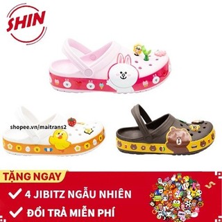 dép cross💖FREESHIP💖dép cross họa tiết hoạt hình ngộ nghĩnh SHIN6YT12 tặng thêm 12 jibitz gắn dép cross