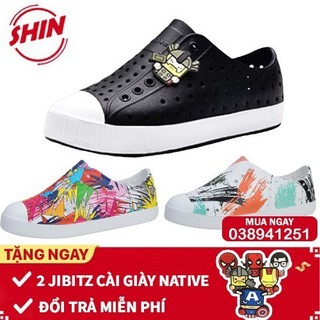 giày native💖FREESHIP💖 giày native họa tiết 3 màu bán chạy SHINNATIVE tặng thêm 2 jibitz native