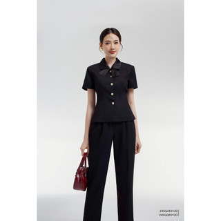 Áo sơ mi nữ thiết kế Eva de Eva 24SQAE012D