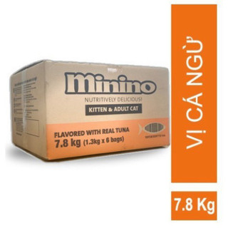 Thức ăn mèo minino tuna 1.3kg x 6 gói