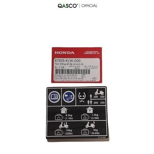 Tem thông số lốp và xích tải SH350 2021  _(87505-K1W-D00)_1279