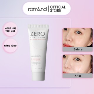Kem chống nắng kiêm kem lót romand zero sun clean spf50+/pa++++ 7ml