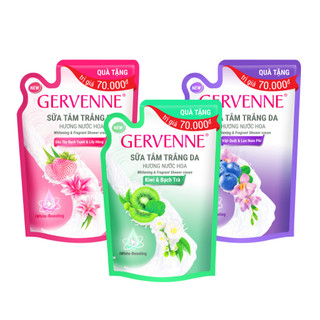 Túi Sữa tắm trắng da Gervenne 600g Dâu Tây