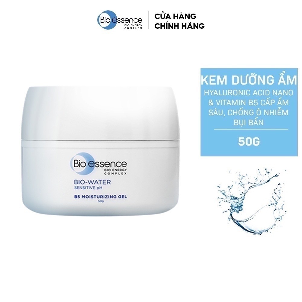 [GIFT FULLSIZE] Kem dưỡng ẩm (dạng gel) Bio-Essence Bio-Water B5 Moisturizing 50g