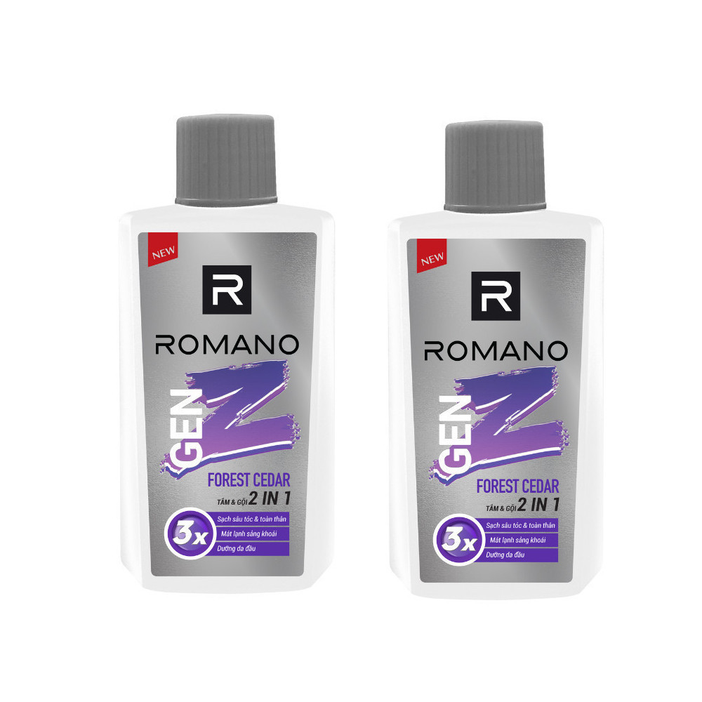 [GIFT] Combo 2 Tắm gội/ sữa tắm Romano 60g (mùi ngẫu nhiên)