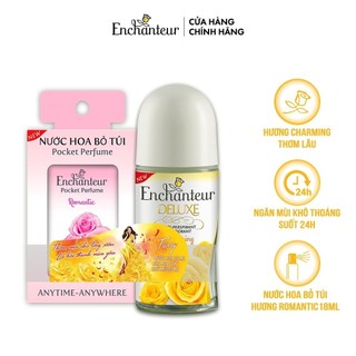 [HB Gift] Lăn khử mùi nước hoa Enchanteur Charming 50ml - Tặng Nước hoa bỏ túi 18ml
