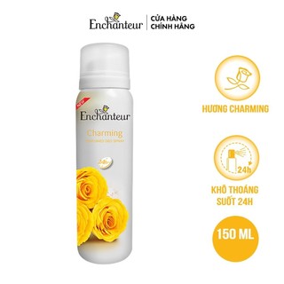 Xịt khử mùi Enchanteur Charming 150ml + Xà bông 90gr