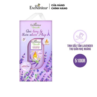 Hộp quà sữa tắm dưỡng da thiên nhiên Enchanteur Naturelle sạch sâu, dịu nhẹ hương Lavender 510g