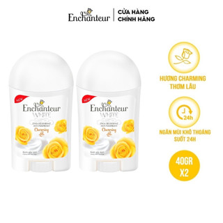 Combo 2 Sáp khử mùi trắng da Enchanteur (40g x 2)