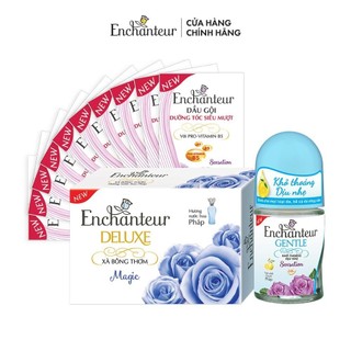 [HB gift] Combo 3 quà Enchanteur (Xà bông + Dây dầu gội + Lăn 25ml) - mùi ngẫu nhiên