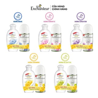 [MỚI] Lăn khử mùi trắng da Enchanteur Charming/Sensation/Delightful/Romantic/Magic 50ml - Tặng Sữa tắm 60gr