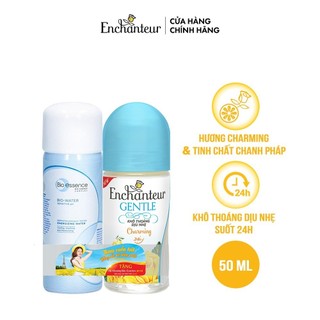 Lăn khử mùi Enchanteur Gentle Charming/ Sensation/ Delightful 50ml - Tặng Xịt khoáng Bio-Essence 30ml