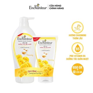 [Deal độc quyền] Dầu gội nước hoa Enchanteur Charming 650gr - Tặng Dầu xả 125gr