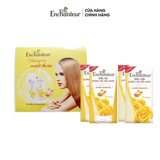 Hộp 4 gói Dầu Gội Enchanteur Charming và Dầu Xả Enchanteur Charming 6gr/ gói