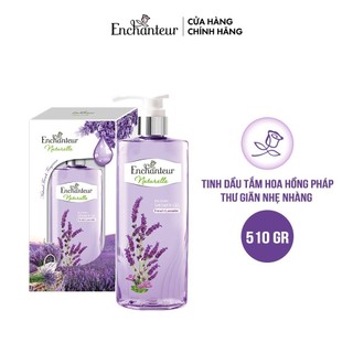 [Hộp quà dưỡng da] Tinh dầu tắm Enchanteur Naturelle Lavender thư giãn nhẹ nhàng 510gr