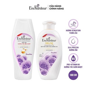 Combo Dầu gội và Sữa tắm Enchanteur 180gr/Chai