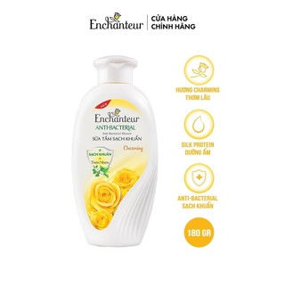 Sữa tắm sạch khuẩn từ thiên nhiên Enchanteur Charming Anti-Bacterial 180gr