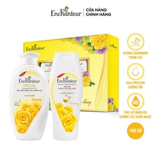 [Hộp Quà Enchanteur Charming] Dầu Gội Siêu Mượt 180gr và Sữa tắm nước hoa dưỡng da 180gr