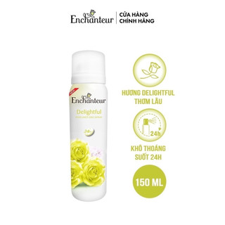 [HB Gift] Xịt khử mùi nước hoa Enchanteur Delightful ngăn mồ hôi & mùi cơ thể 150ml